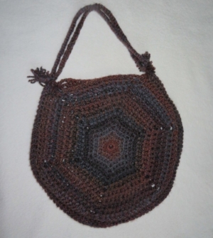 Crocheted shoulder bag