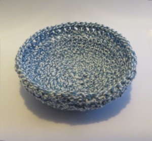 Hand croched 5" bowl